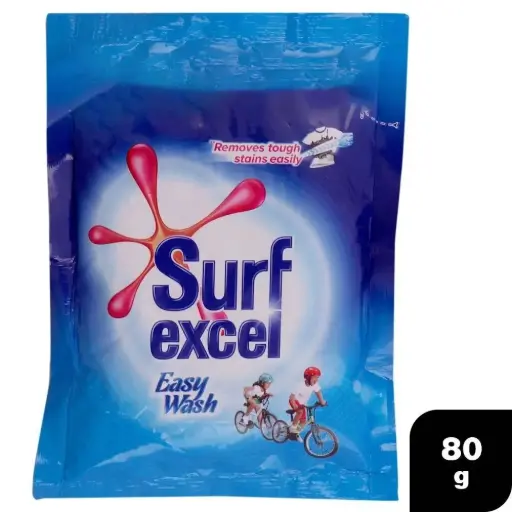 Surf Excel Easy Wash Detergent Powder- 80g (Pack of 6)