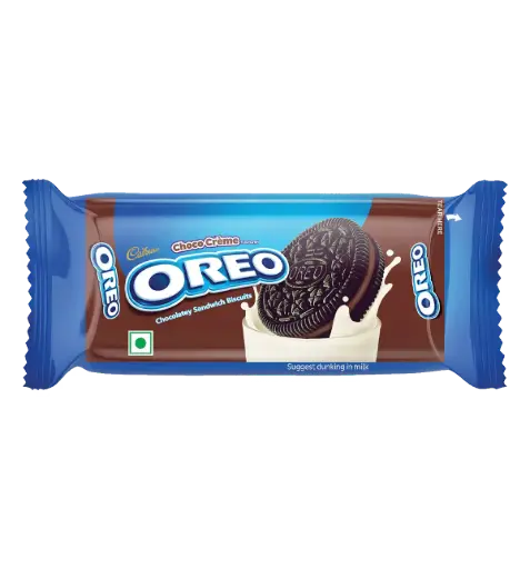 Cadbury Oreo Vanilla Flavour Cream Sandwich Biscuit (Pack of 2 - 48.67g each)